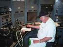 Ray Smith (RC), senior KPH operator, sent the last message in 1997. [Courtesy of MRHS]